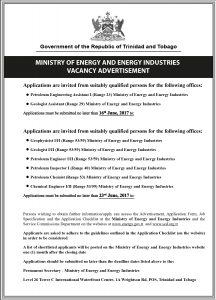 Ministry of Energy and Energy Industries | All Vacancies